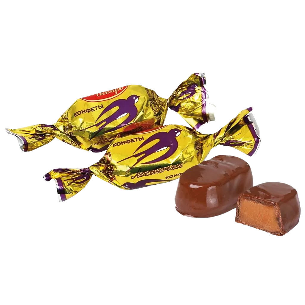 [91403] KRASNYJ OKTJABR - Confiserie "Lastochka" à l'orange 100g