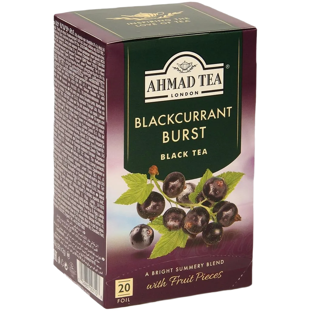 [58692] AHMAD TEA - Thé noir aromatisé à la cassis 40g