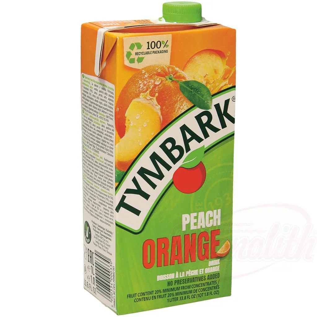 [60979] TYMBARK - Jus pêche/orange 1L