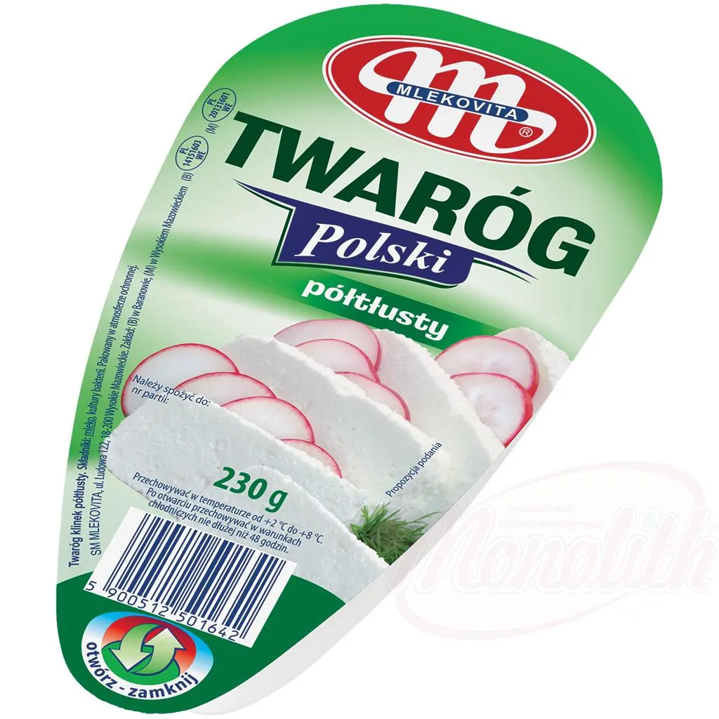 [18227] MLEKOVITA - Fromage frais "Twarog Polski" 15% MG, 230g