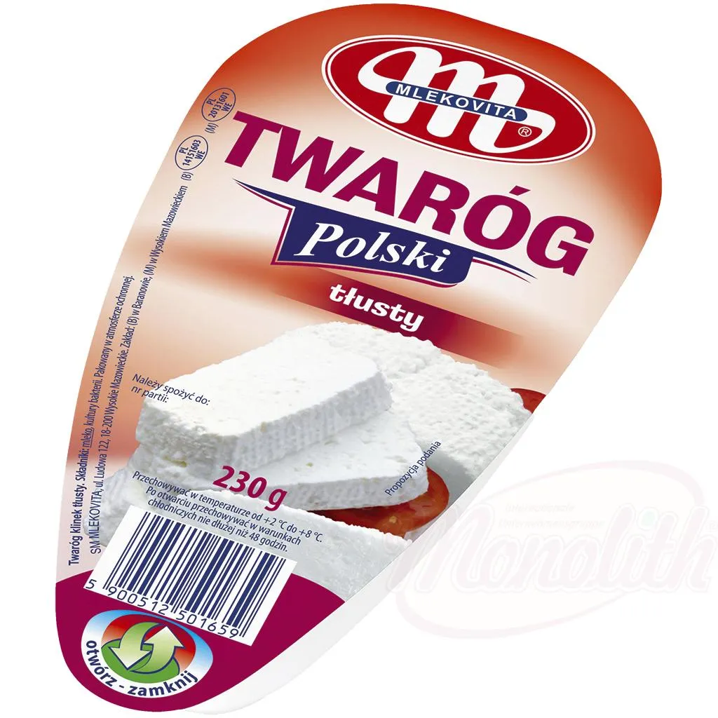 [18228] MLEKOVITA - Fromage frais "Twarog Polski" 30% MG, 230g