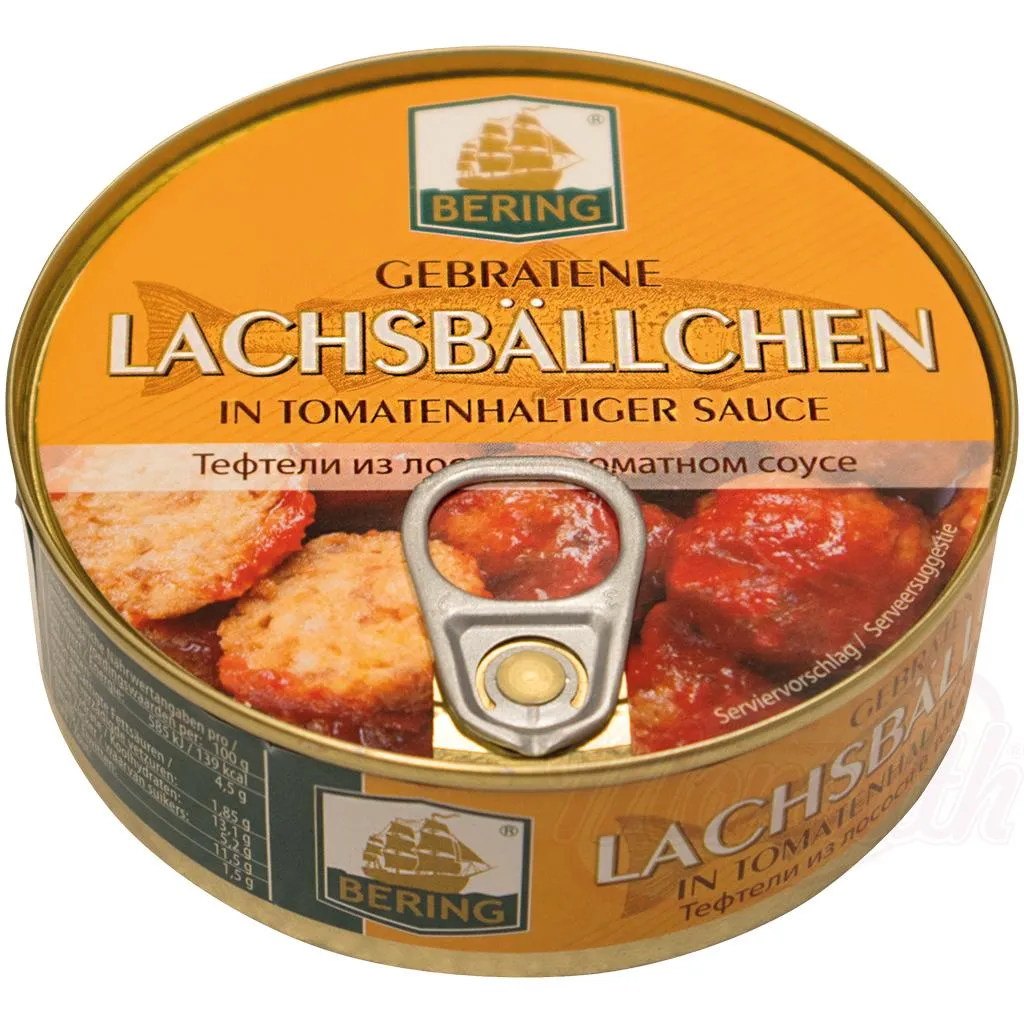 [31081] BERING - Boulettes de saumon frites à la sauce tomate 205g