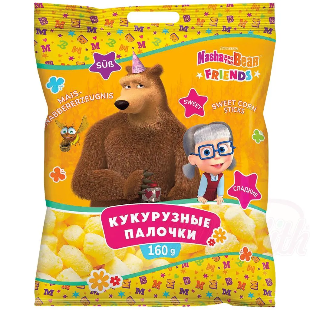 [82207] MASHA AND THE BEAR - Bâtonnets de maïs sucrés 160g