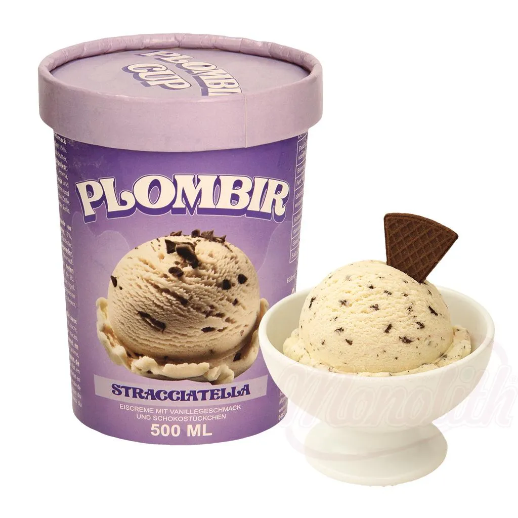 [4131] PLOMBIR - crème glacée "Stracciatella" 500ml