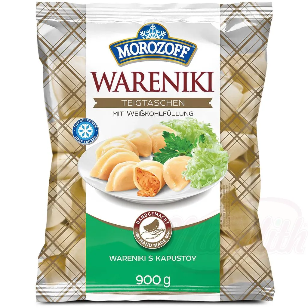 "MOROZOFF" Chaussons farcies "Wareniki" aux chou, surgelées
