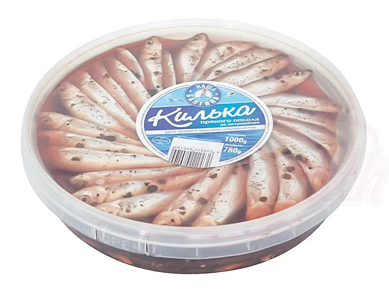 [8010] NASCHA BALTIKA - Sprats entiers marinés aux herbes, non éviscérés, 1kg
