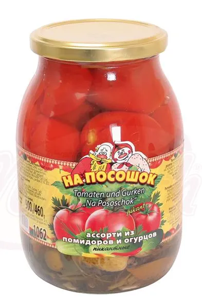 [52100] Tomates et concombres marinés Na Pososhok