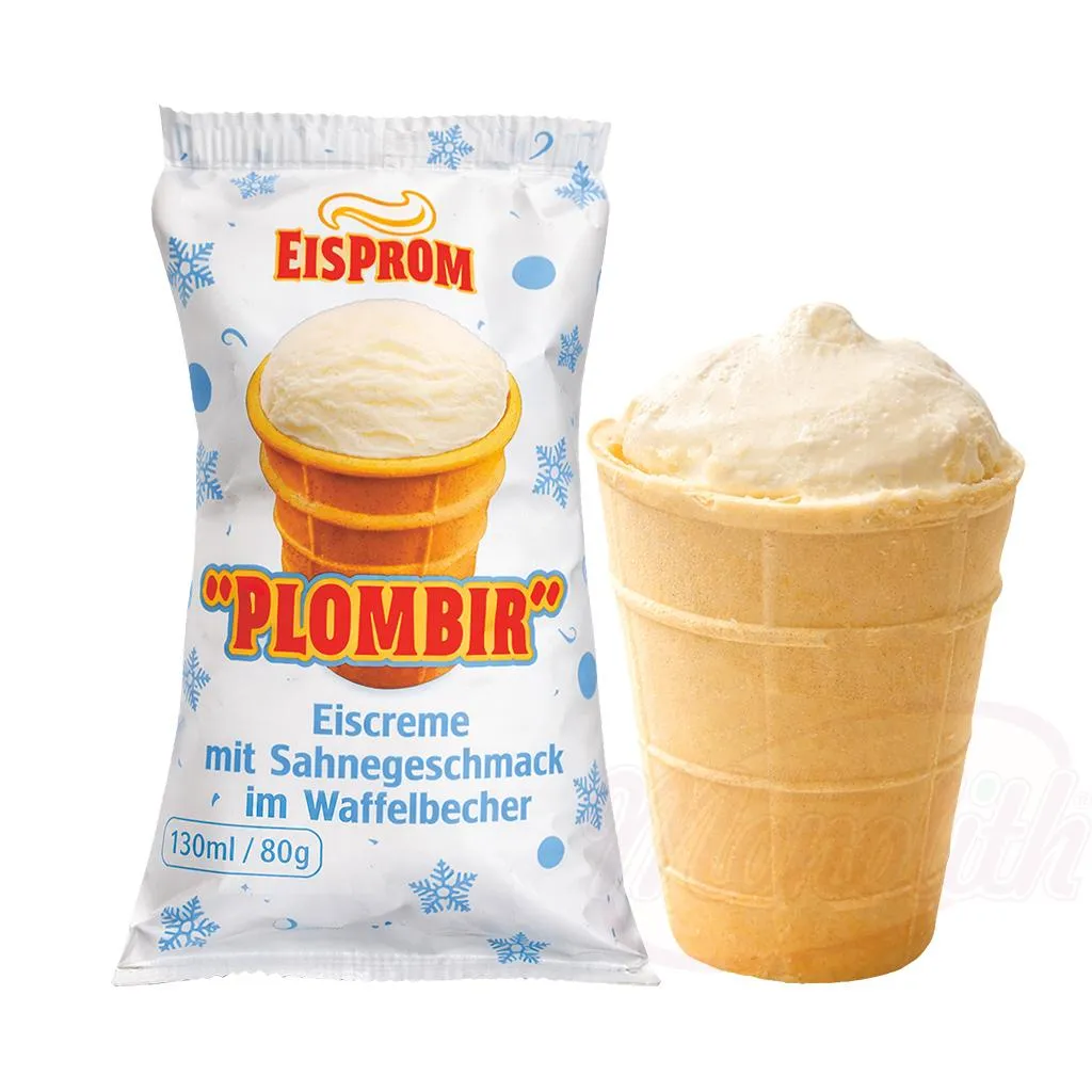 EISPROM -  Crème glacée "Plombir" saveur crème, 80g