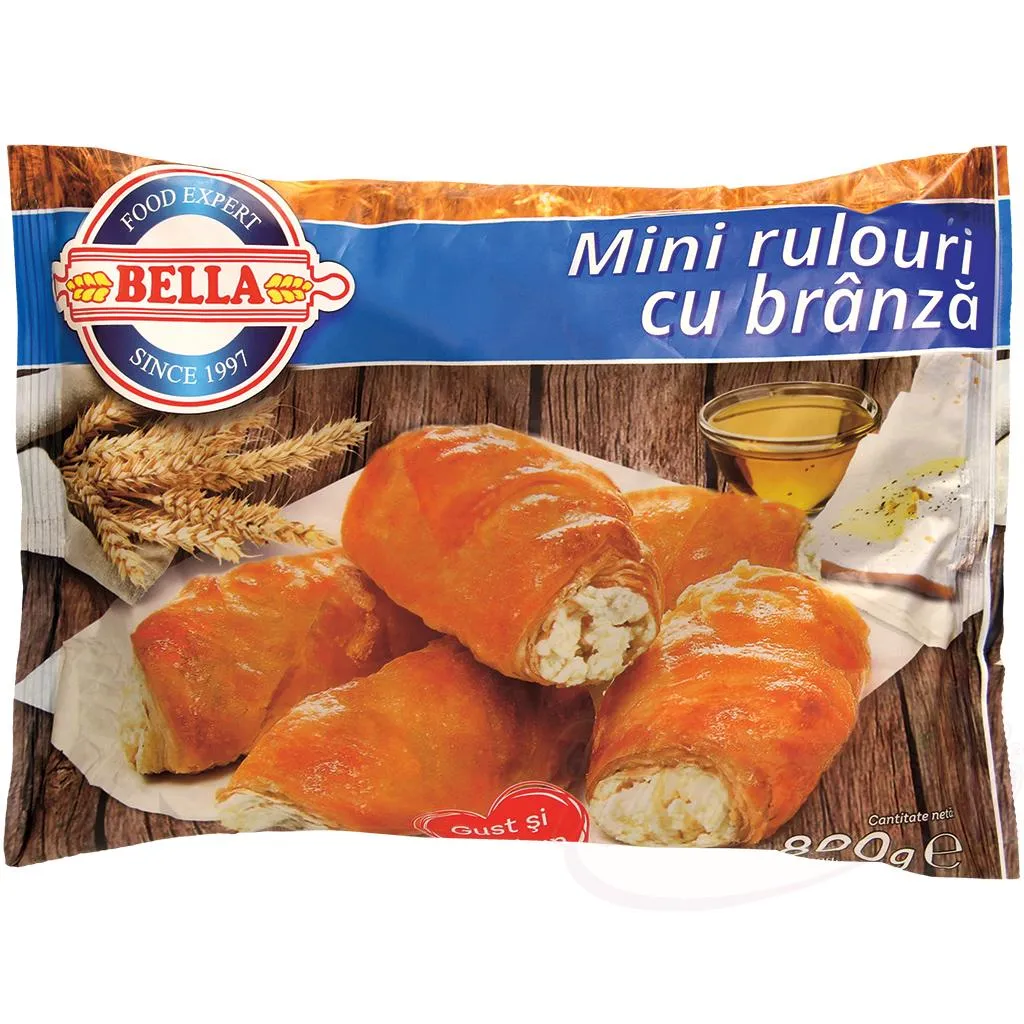 Mini-rouleaux de pâte filo farcis au fromage, surgelés