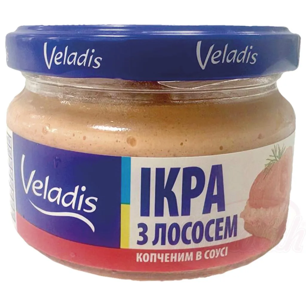 [8445] Pâte à tartiner aux œufs de hareng avec morceaux de saumon fumé