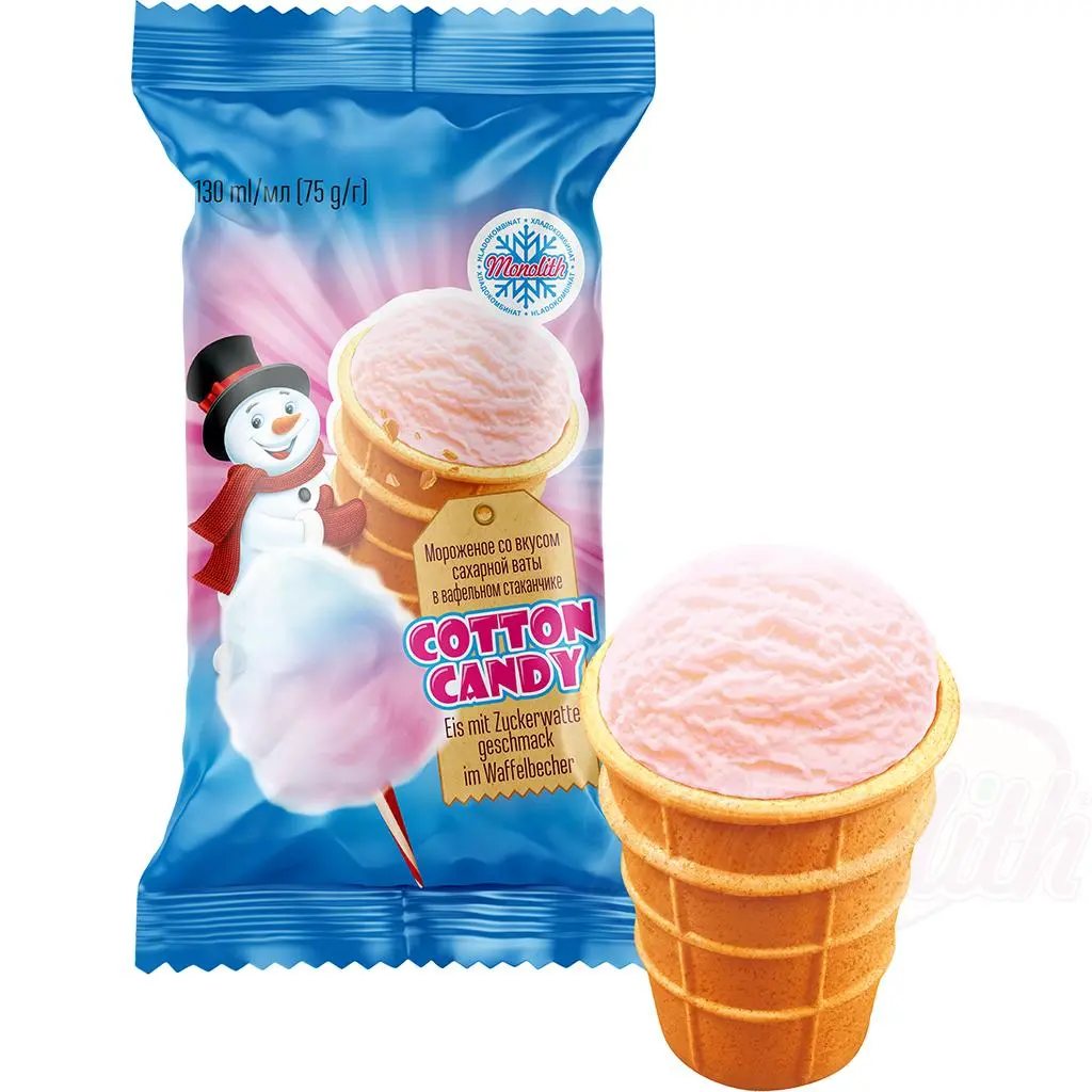 MONOLITH - Glace saveur barbe à papa 75g