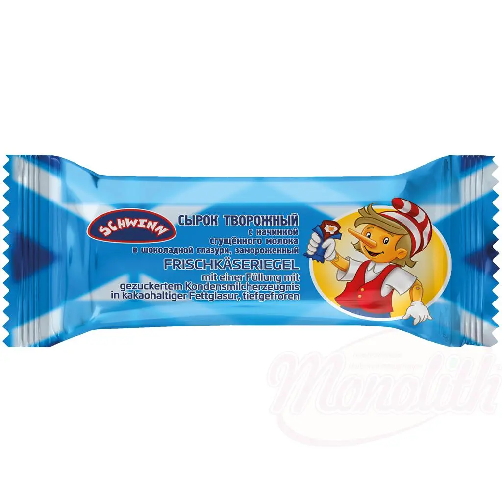 SCHWINN - fromage blanc fourré au lait concentré enrobé de chocolat 45g