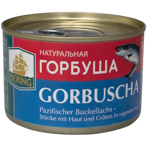 BERING - Saumon rose du Pacifique "Gorbuscha" dans son jus 250g