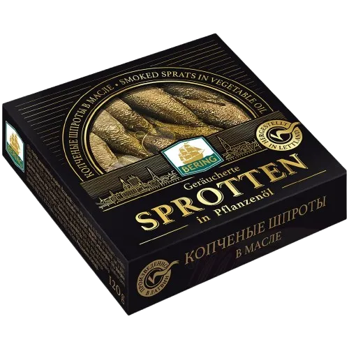 BERING - Sprats fumés à l'huile végétale 120g