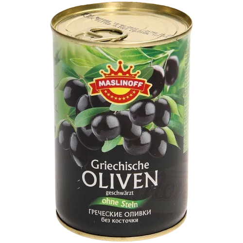 [48161] MASLINOFF - Olives grecques dénoyautées, noircies