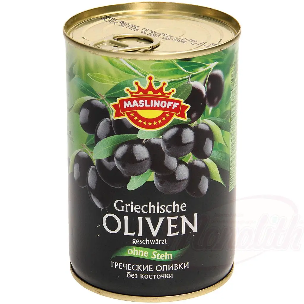 MASLINOFF - Olives grecques dénoyautées, noircies