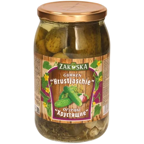 ZAKUSKA - Concombres marinés Hrustjaschie 900ml