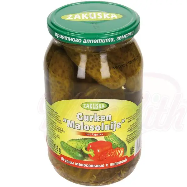 ZAKUSKA - Concombres au paprika "Malosolnije"  850g