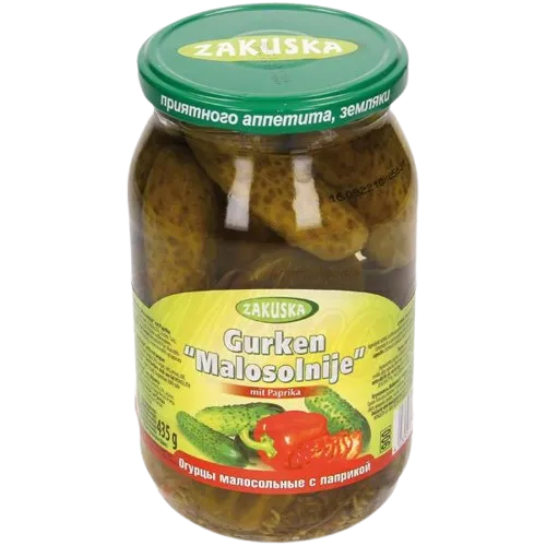 ZAKUSKA - Concombres au paprika "Malosolnije"  850g