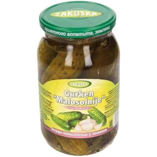 ZAKUSKA - Concombres marinés à l'ail "Malosolnije" 850g