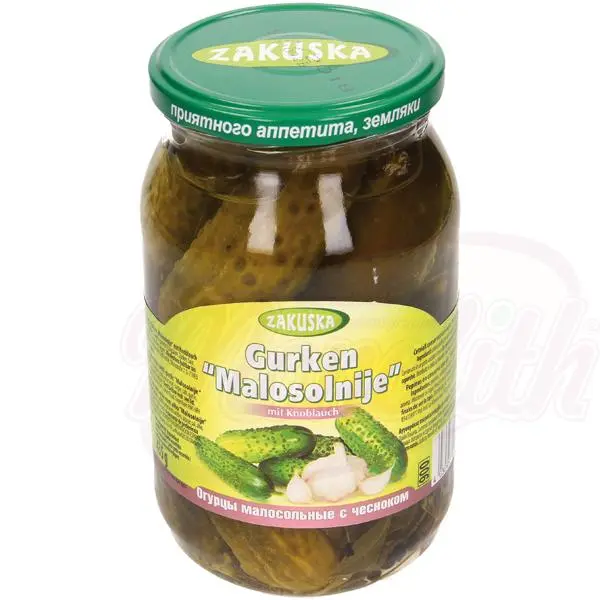 ZAKUSKA - Concombres marinés à l'ail "Malosolnije" 850g