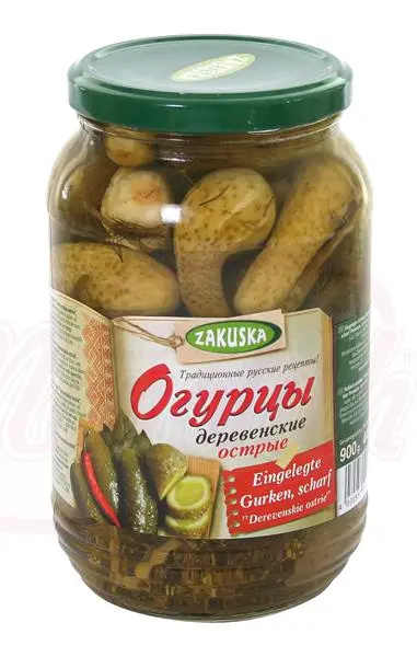 [51152] [51152] ZAKUSKA - Concombres marinés "Derevenskie ostrie", épicés 880g