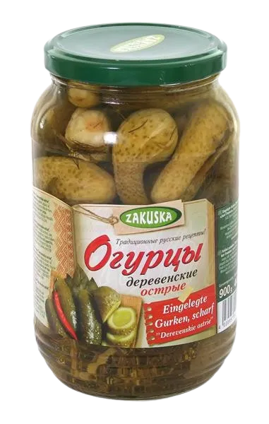 ZAKUSKA - Concombres marinés "Derevenskie ostrie", épicés 880g