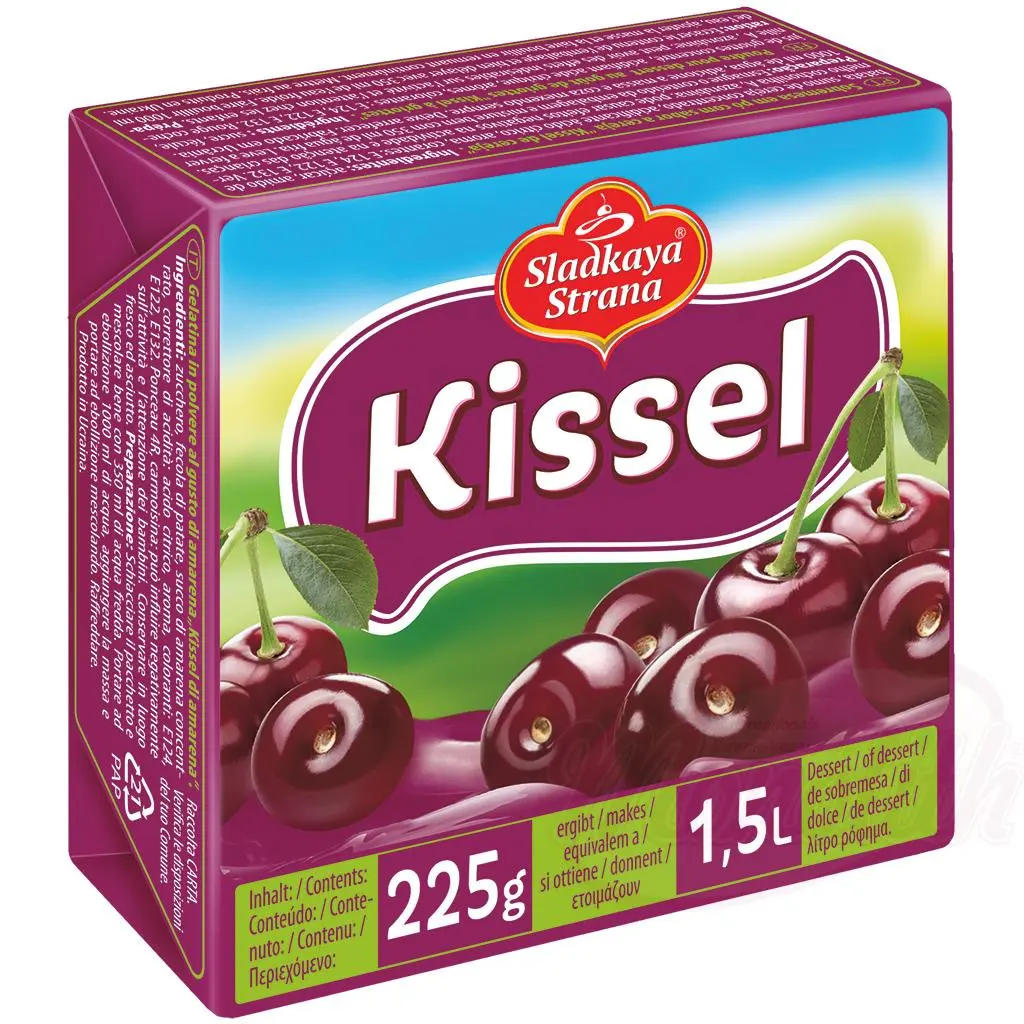 SLADKAYA STRANA - "Kissel" aux griottes 225g