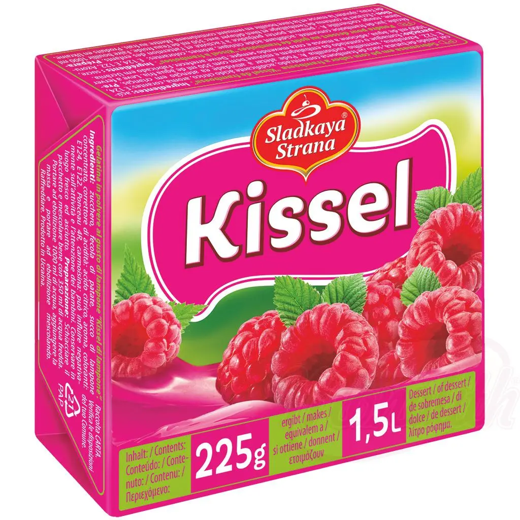 SLADKAYA STRANA -"Kissel" à la framboises 225g