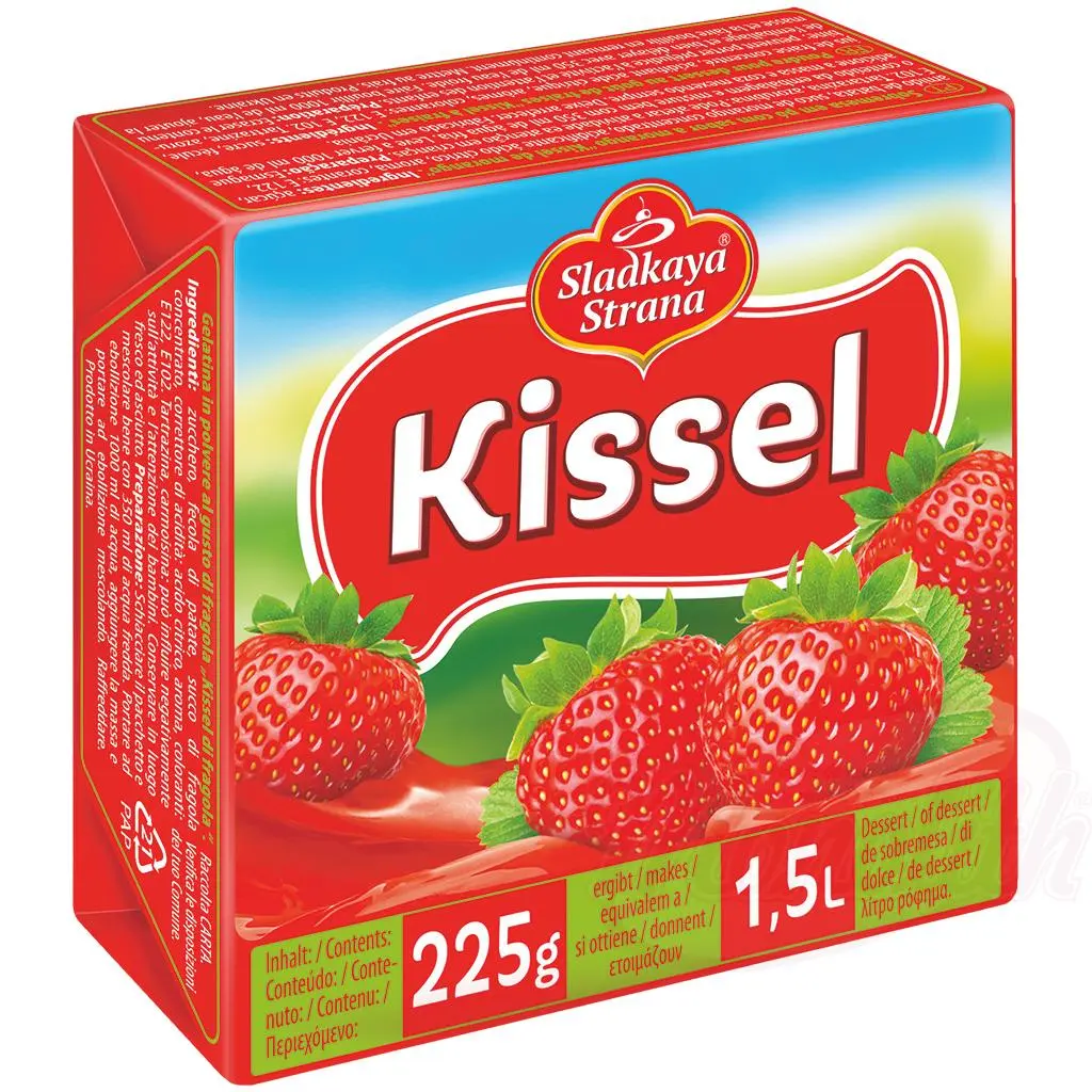 SLADKAYA STRANA -  "Kissel" à la fraise 225g