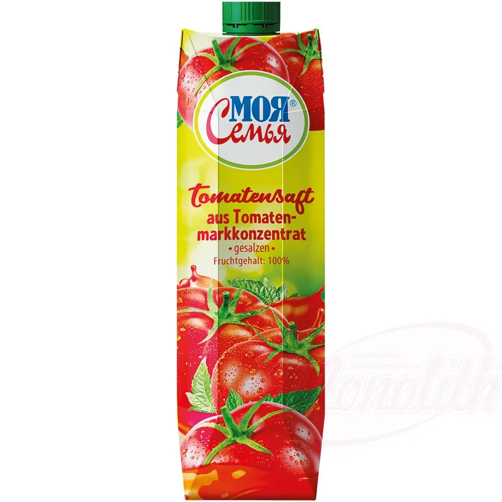 MOJA SEMJA -  Jus de tomate salé à base de concentré de pulpe de tomates 1L
