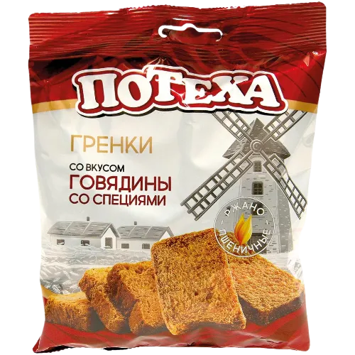 [76148] POTECHA - Snack de pain de seigle grillés saveur "bœuf épicé"