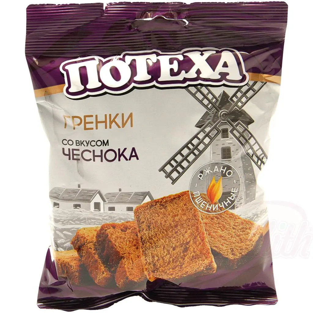 [76157] POTECHA - Snack de pain de seigle grillé saveur "ail"