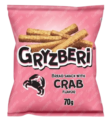 GRYZBERI -  Snack de pain saveur "crabe"