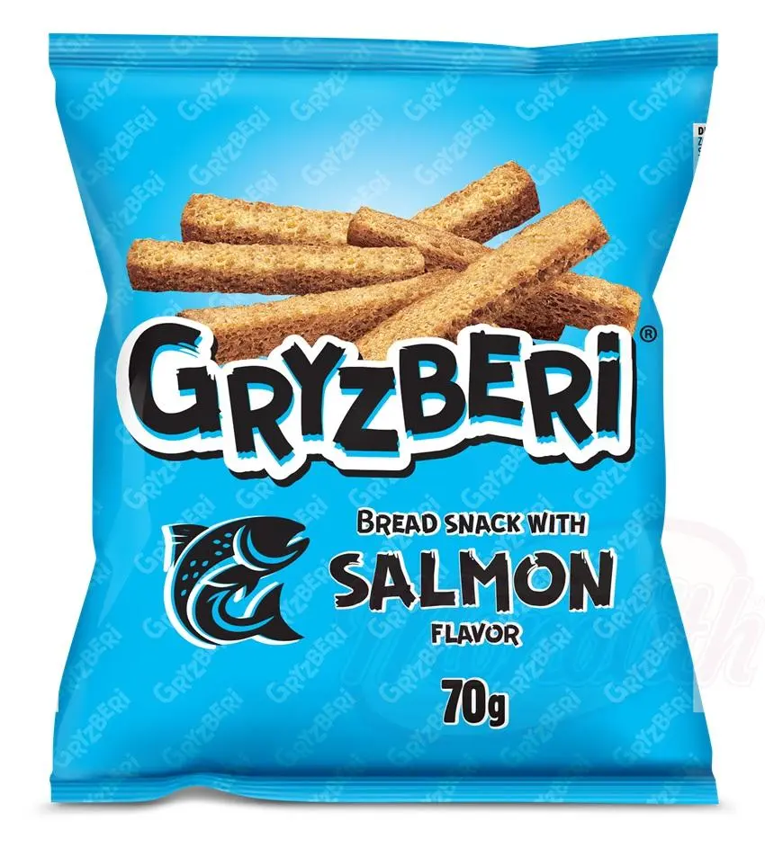 GRYZBERI - Snack de pain saveur "saumon"
