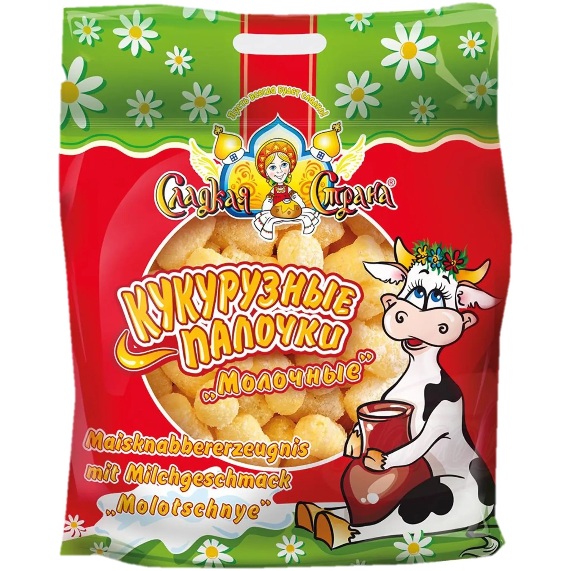 [82213] SLADKAYA STRANA - Bâtonnets de mais, saveur lait "Молочные" 160g