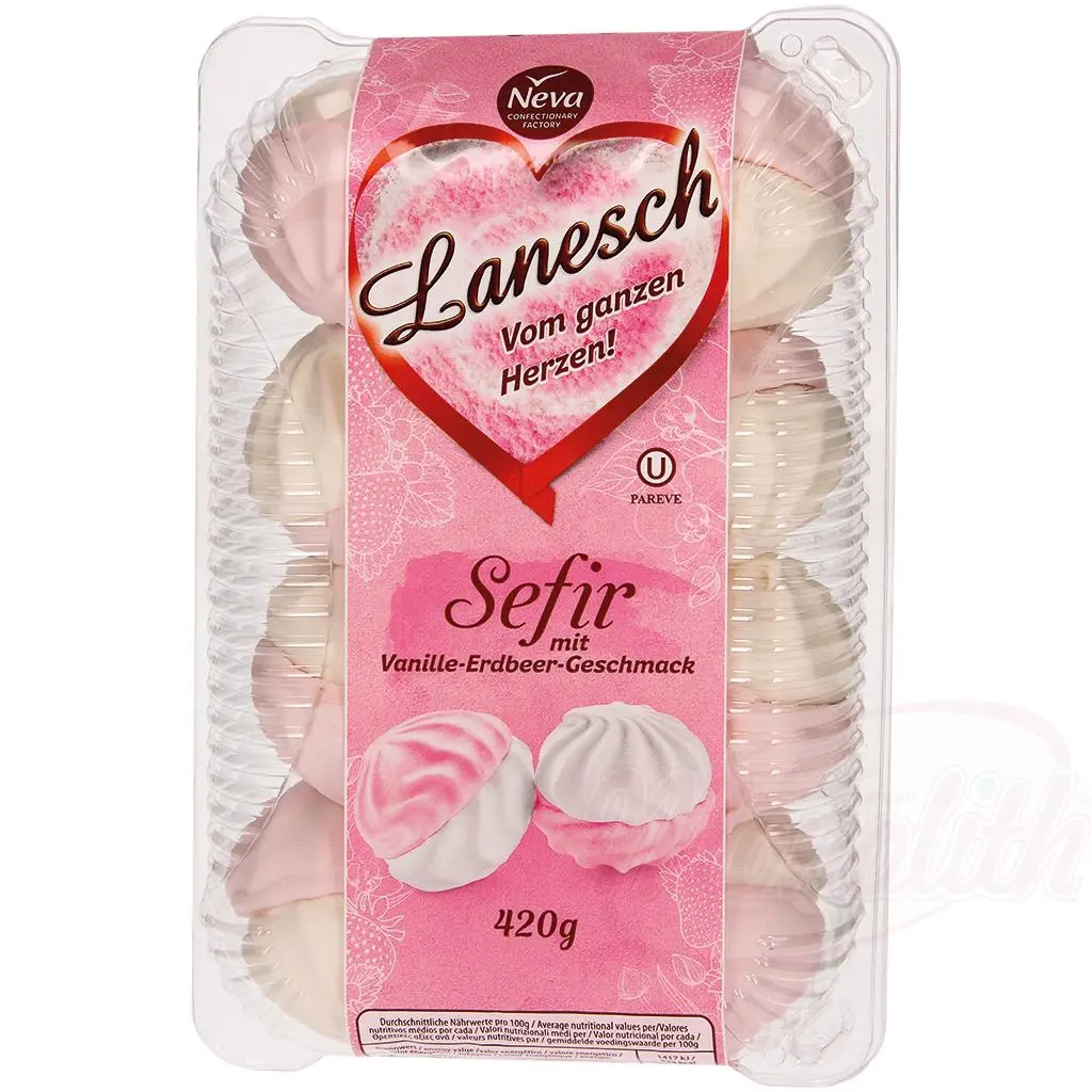 LANESH - Meringue, saveur fraise/vanille