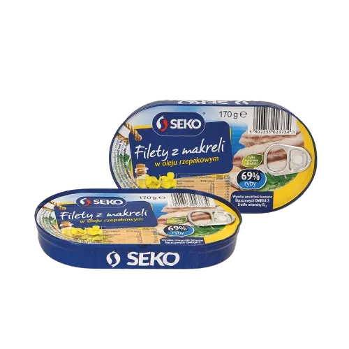 SEKO - Filets de maquereau à l'huile de colza, stérilisé 170g