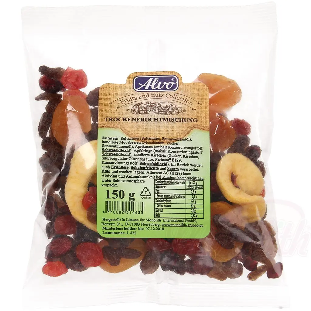 ALVO - Assortiments de fruits secs 150g