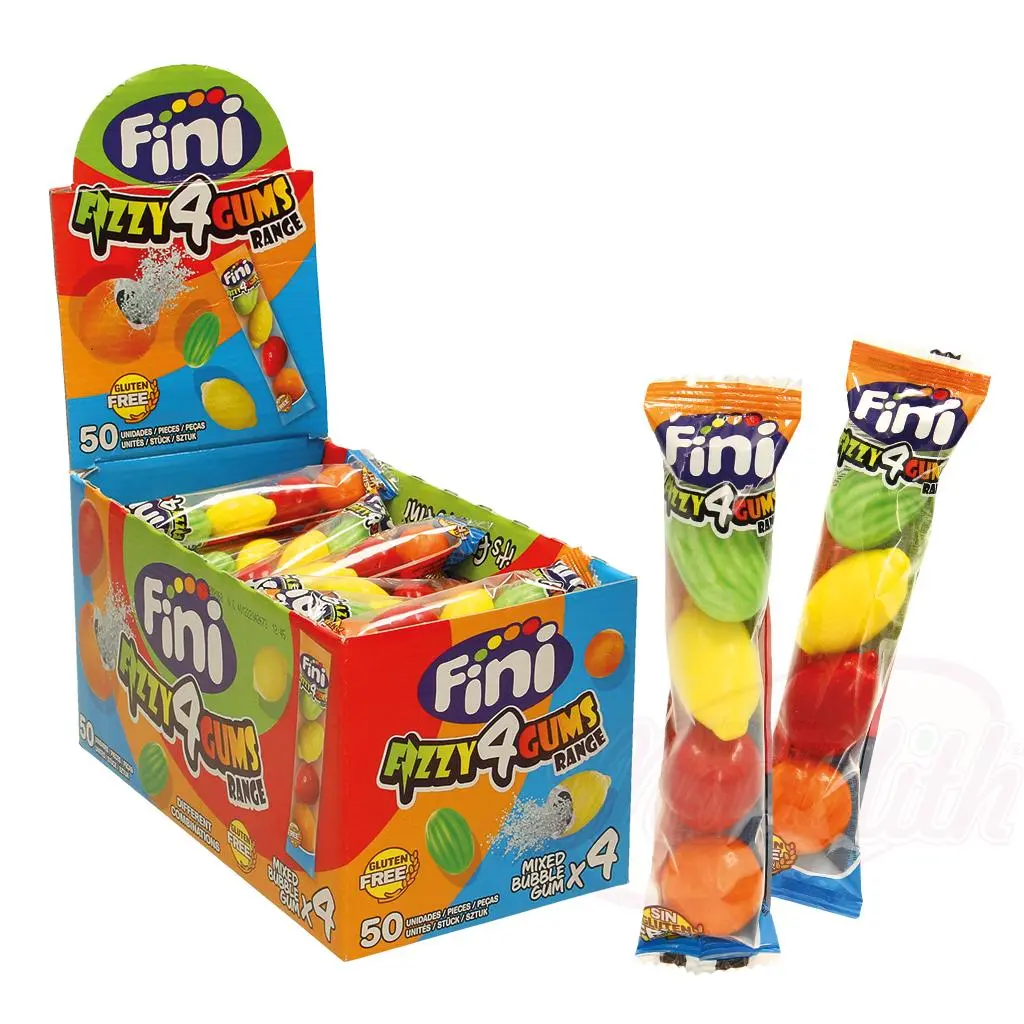 FINI - Chewing-Gum "Bubble Gum Strips Fruit-Mix"