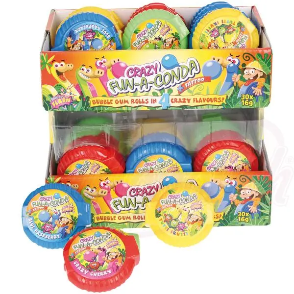 [88907] FINI - Roll chewing-gum « Crazy Fun-a-Conda »