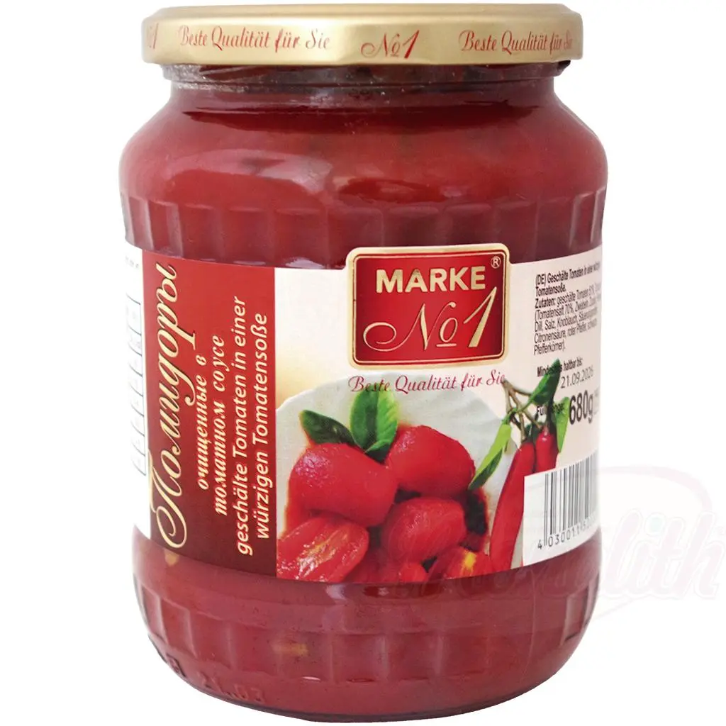 MARKE N°1 - Tomates pelées à la sauce tomate 680 g