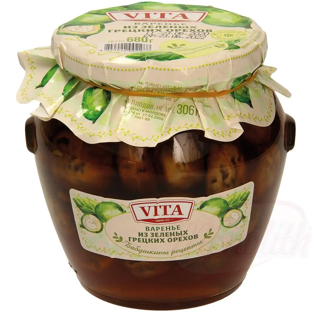 [63167] VITA - Confitures de noix vertes au sirop de sucre 680g