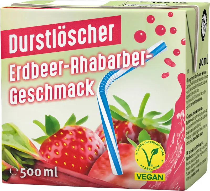 Durstlöscher - Fraise/rhubarbe 500ml