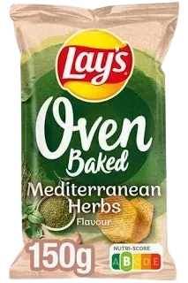 [19280] Lay's Oven Mediterranean Herbs 150g