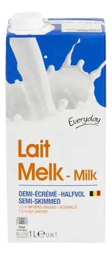 Lait demi-écrémé 1L