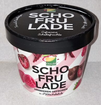 Oswald Schofrulade framboise chocolat au lait 130g