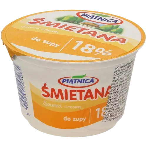 PIATNICA - Smietana fermenté, 18% MG 200g