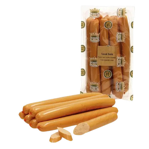 [20773] CROWN - Saucisses de volaille (dinde/poulet) HALAL 600g