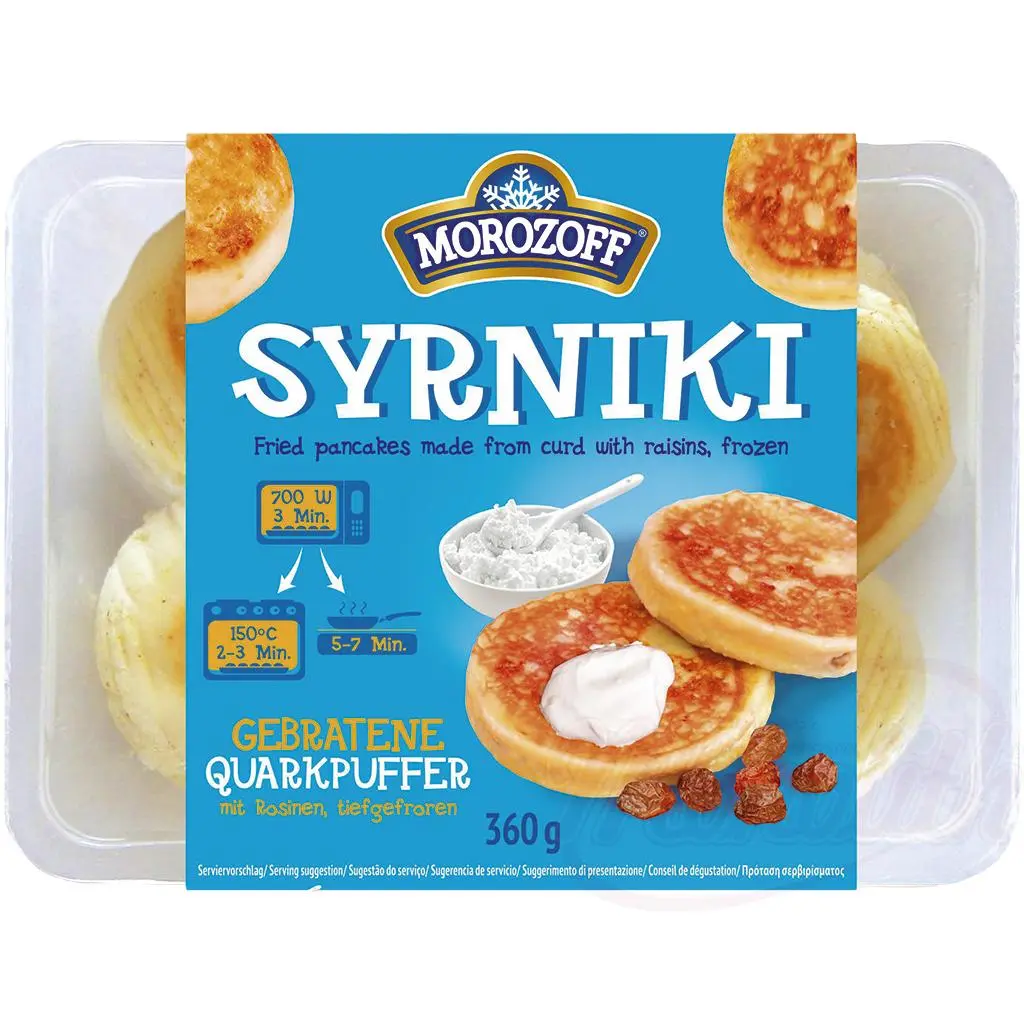 MOROZOFF - Pancakes de fromage blanc aux raisins secs 360g